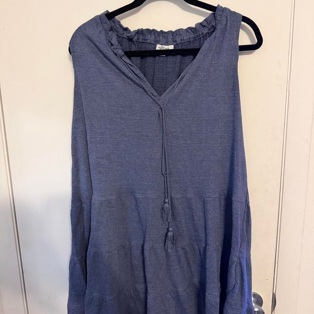 Max-studio Women's Blue and Navy Dress